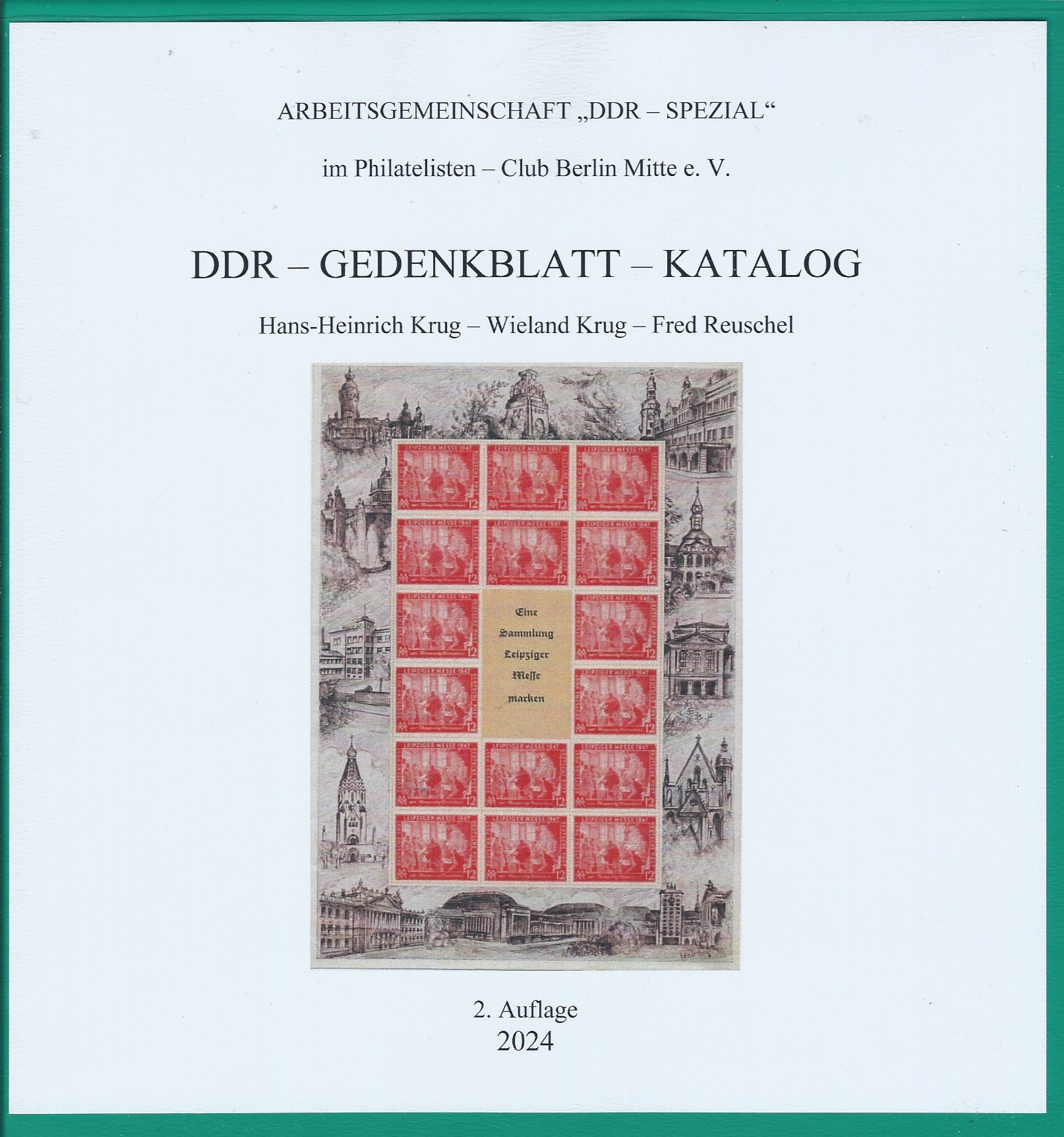 DDR Philatelie Gedenkblatt Katalog