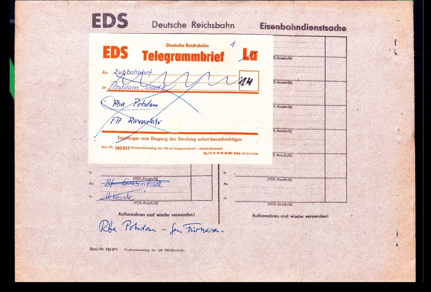 DDR Philatelie Telegramme